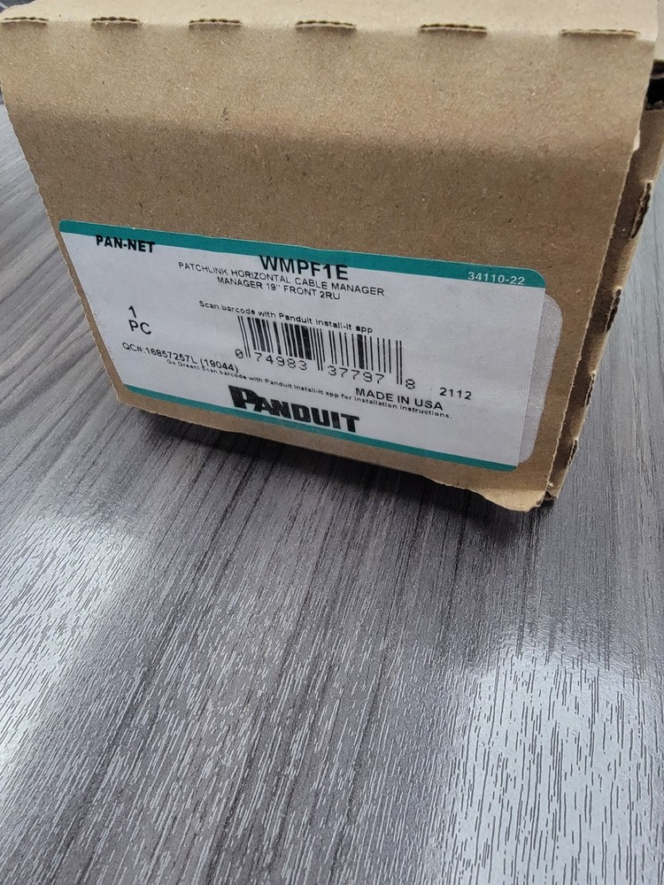 Panduit 2RU Patchlink Horizontal Cable Manager WMPF1E