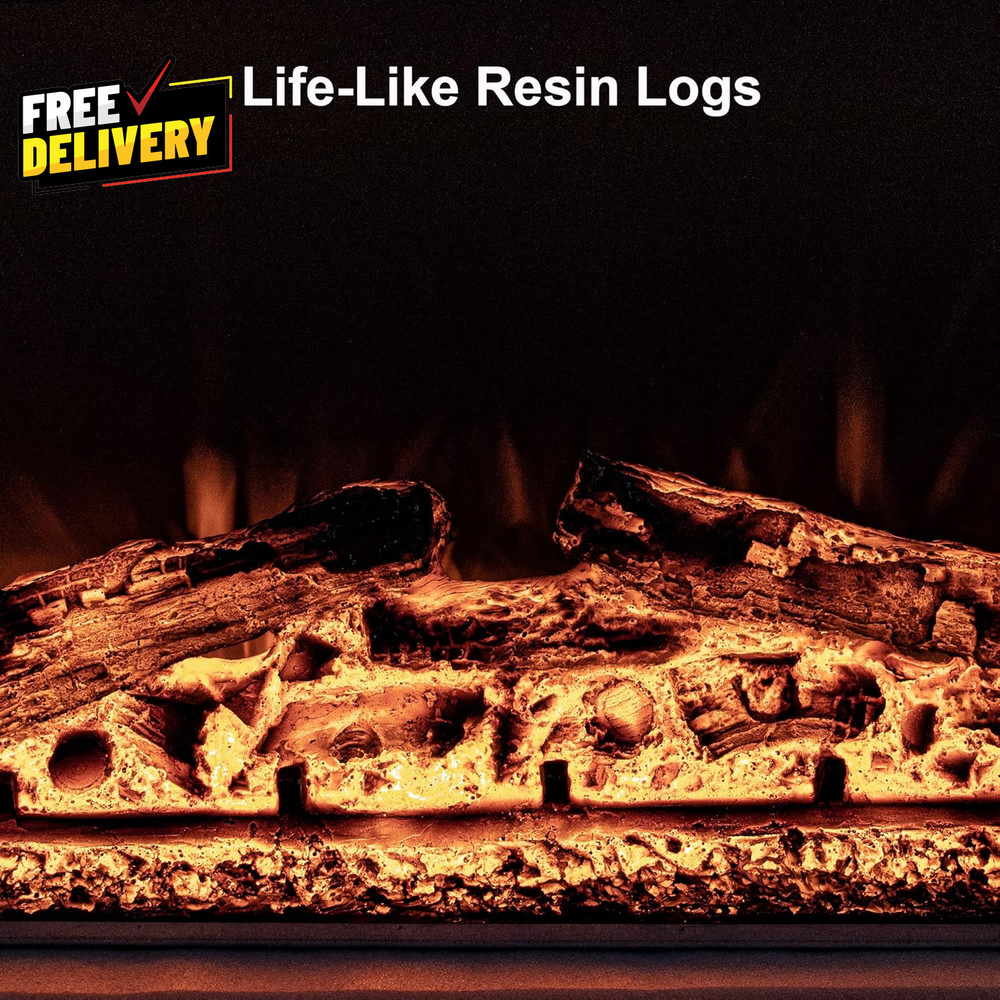 40 Width Electric Fireplace Inserts with Adjustable Flame Colors Fireplace Heate