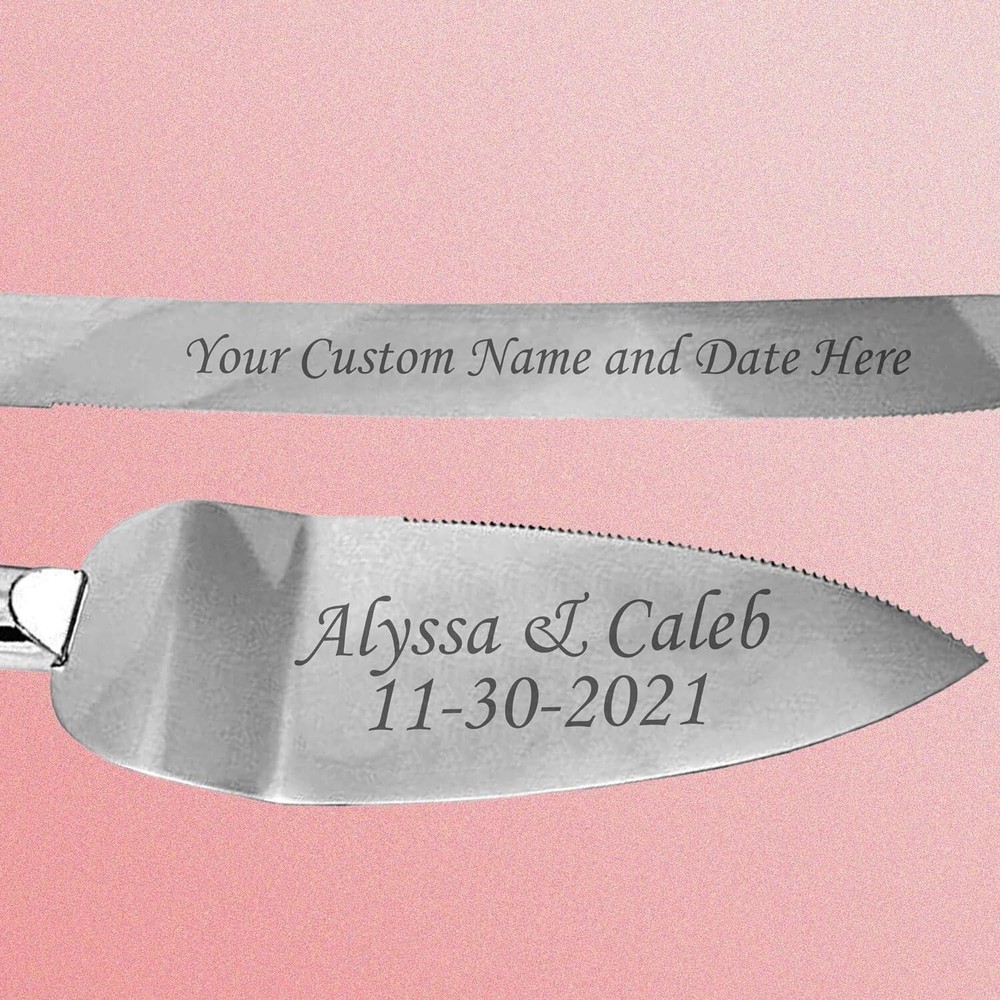 Hat Shark Personalized Wedding Anniversary Cake Knife and Server Set
