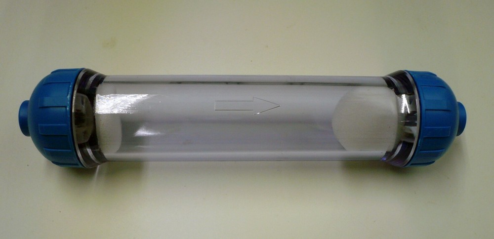1 piece Clear Empty Refillable Inline Water Filter Cartridge RO system, 10 pads