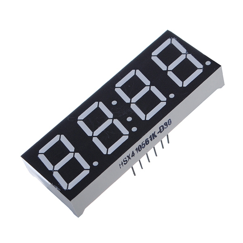 2PCS NEW 0.56" 4 Digit Super Red LED Display Common Anode with Time Display