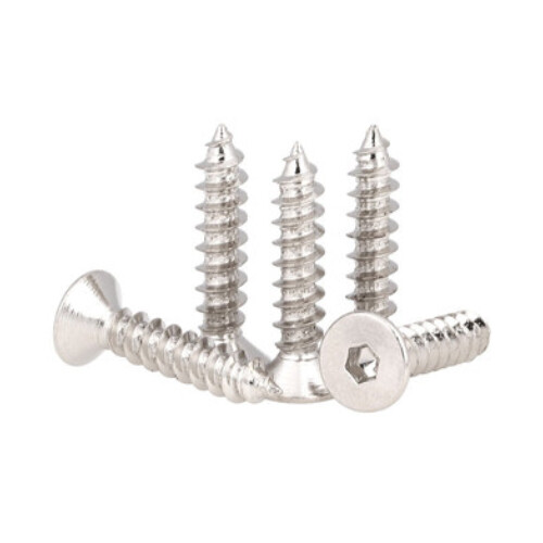 M4 allen self-tapping screw hex socket countersunk grade 8.8 nickel plating nail