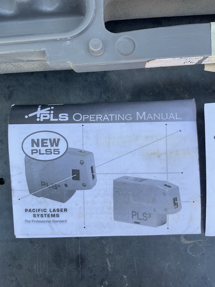 Pacific Laser Systems PLS5 Point Laser Level W/ Case & Mount - Tested