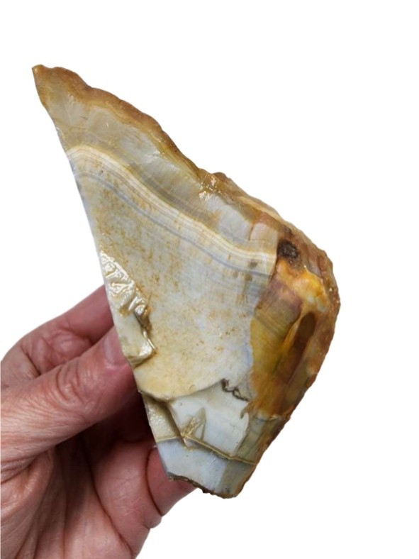 Banded Agate Faced Rough 224.2 grams.