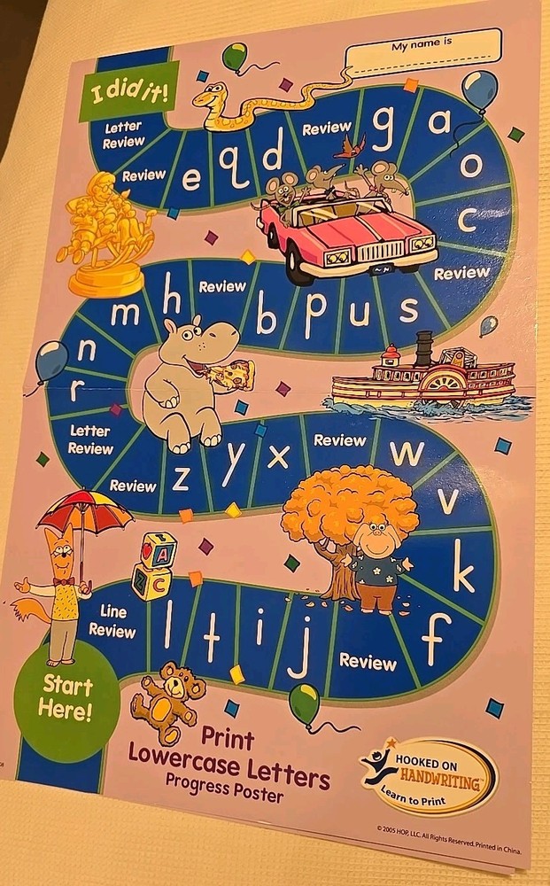 Hooked Phonics Hooked On Handwriting Learn To Print Activity Workbooks +CD-ROM