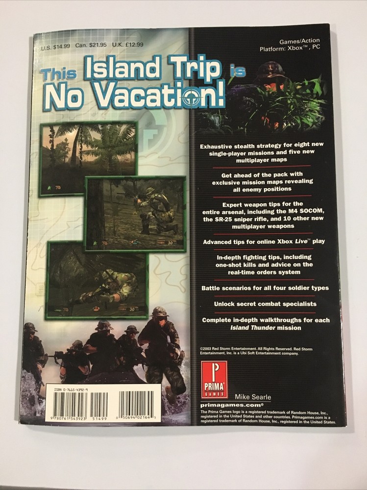 Ghost Recon Island Thunder Prima Games Strategy Guide Book