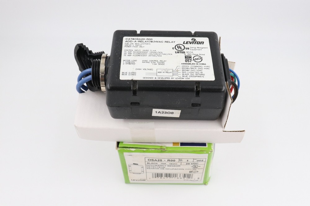 LEVITON OSA20-R00 24VDC OCCUPANCY SENSOR POWER PACK, BLACK