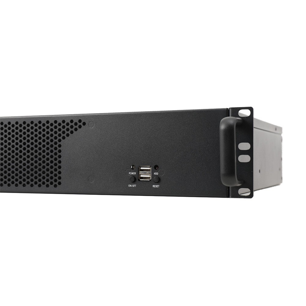 Server Case 2U Server Chassis with 3X3.5 HDDRack Mount PC Case for Network