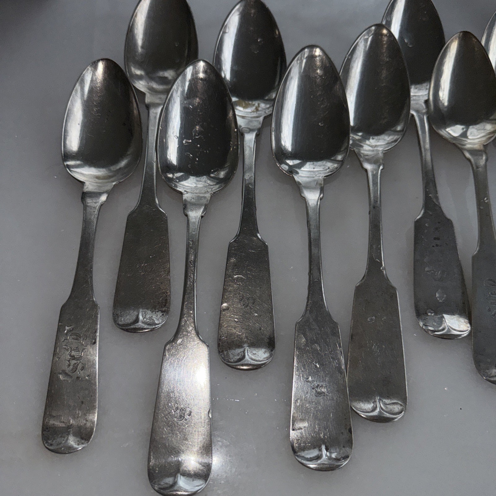 Rare Coin Silver Spoons, Serving Richmond, VA, Mitchell & Tyler Circa 1800"s