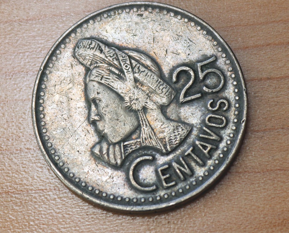 1993 Guatemala 25 Centavos