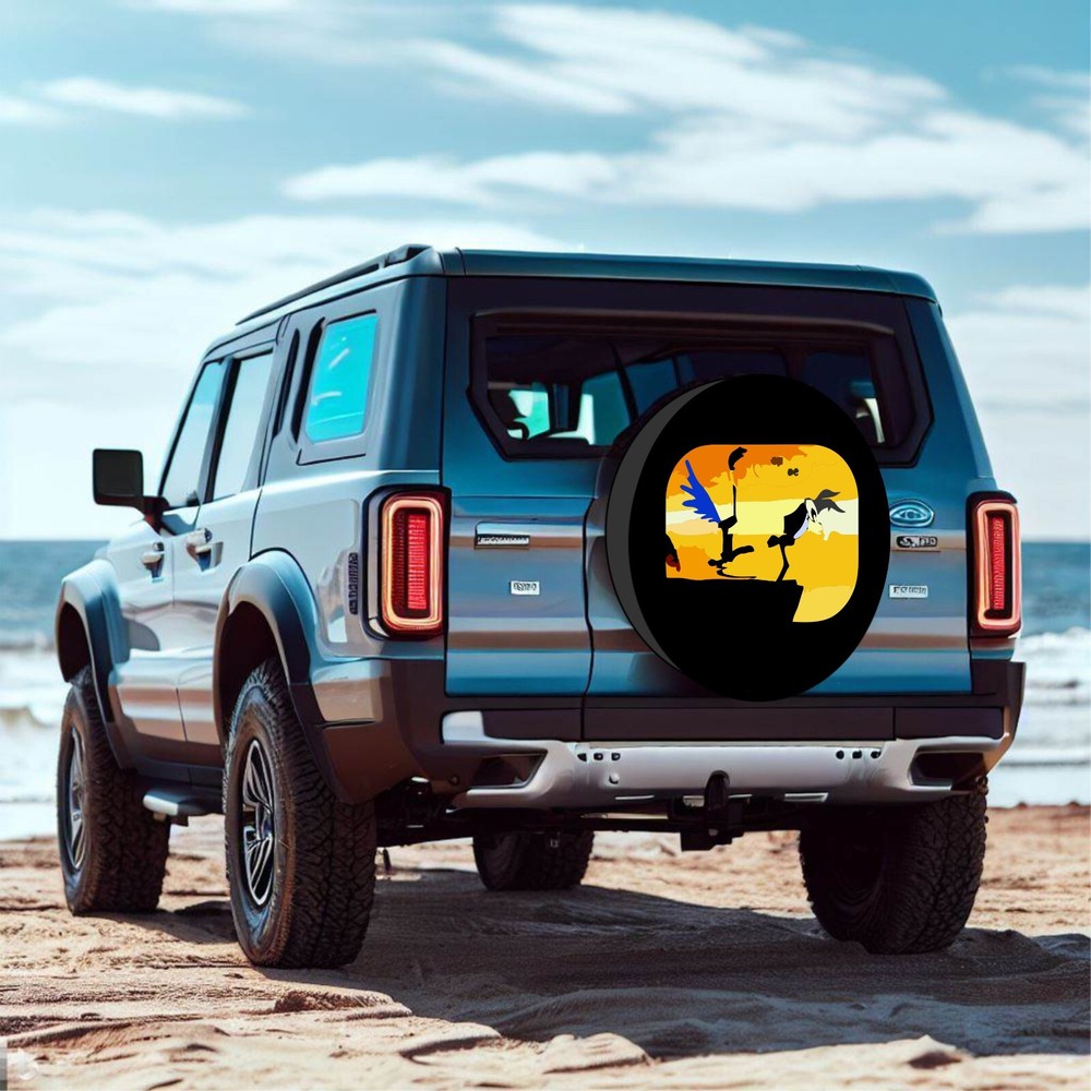 Road Runner Tire Cover with BACKUP CAMERA us-made