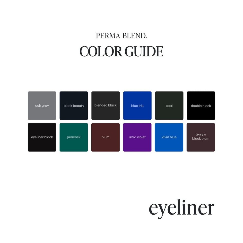 Perma Blend - Double Black - Microblading Ink for Permanent Eyeliner - Profes...