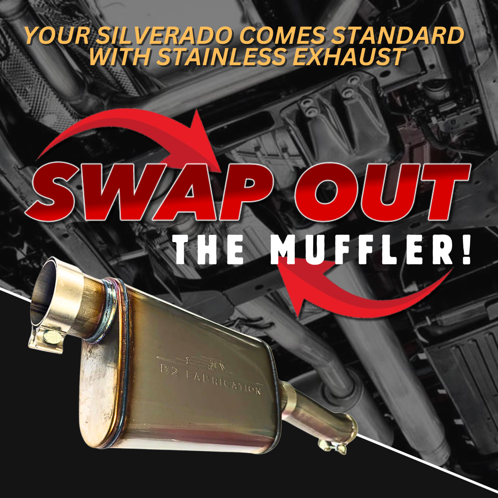 2014-2025 Silverado 5.3L Performance Retrofit Muffler