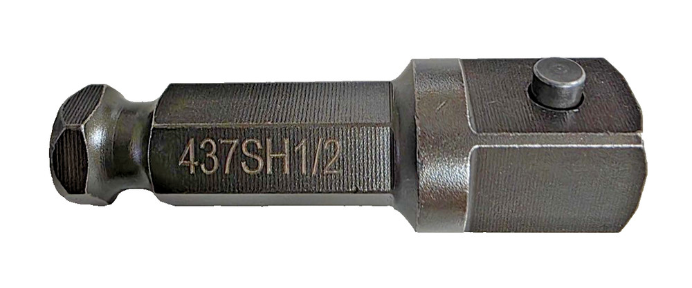 437SH-1/2 7/16 Hex Quick Change x 1/2 Square Impact Socket Adapter Qualtool