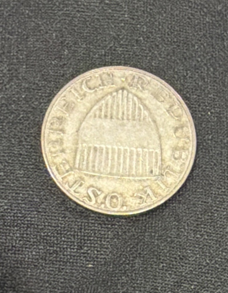 1958 Austria 10 Schilling Silver Coin - 64% Silver