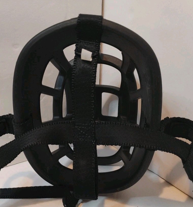 Baskerville Ultra Dog Muzzle Size 6 Black Adjustable Humane Basket Muzzle