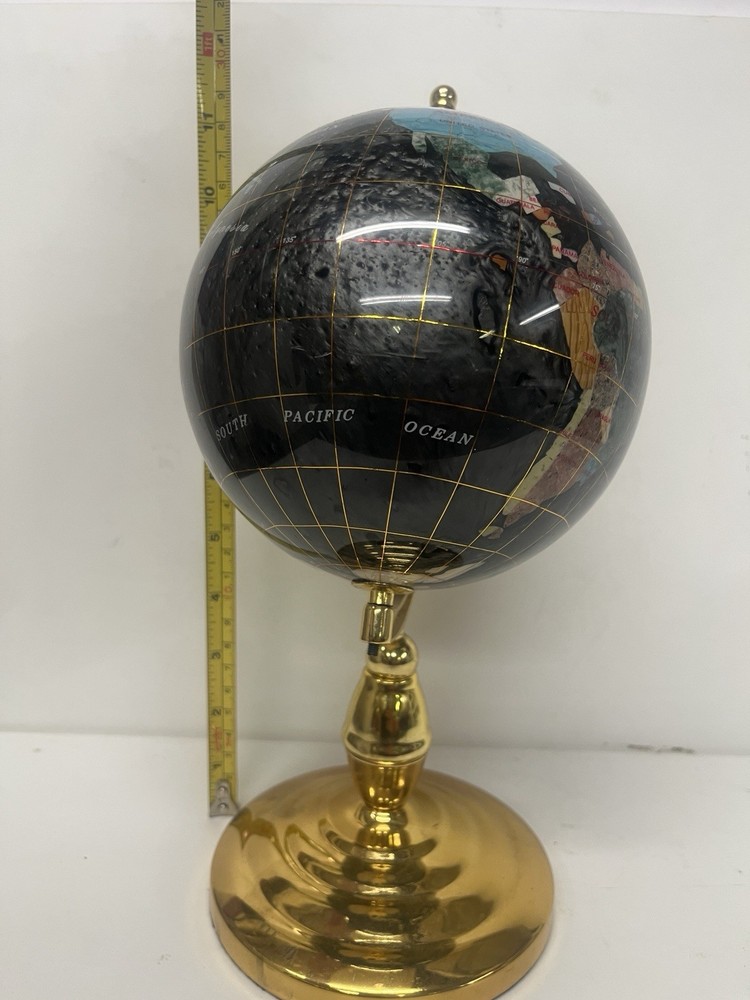 Mini Spinning Semi Precious Stones Globe
