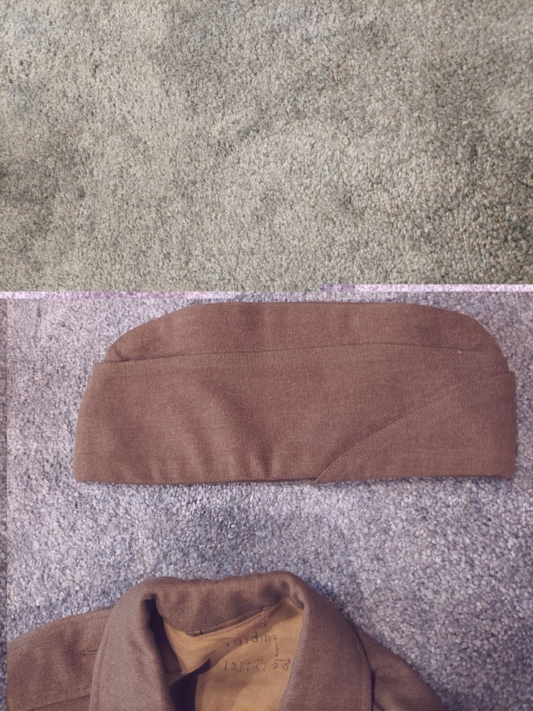 WWII Uniform Grouping - WW2 Sergeant Uniform Set - Jacket, Pants, Overcoat Etc