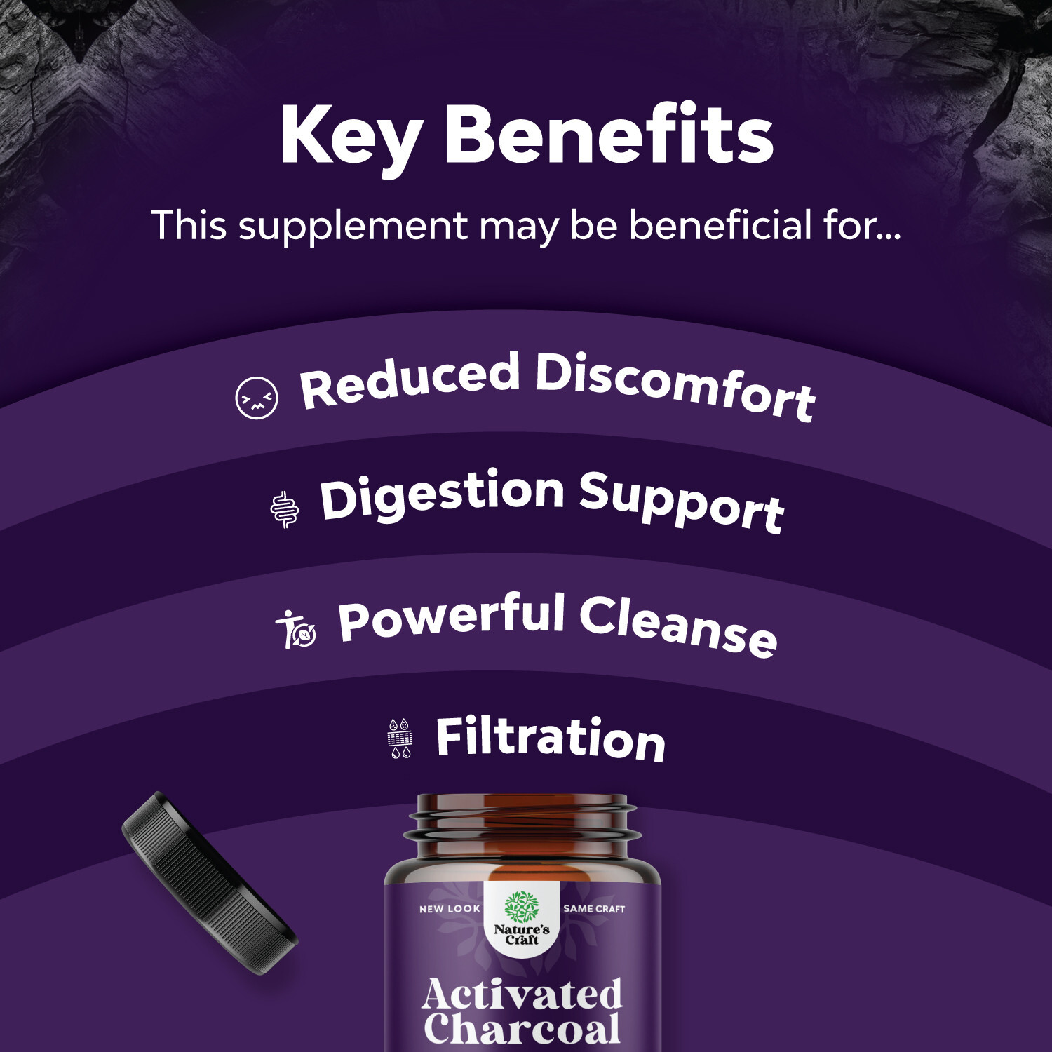 Cleanse and Detox Activated Charcoal Capsules - Purifying Detox Pills