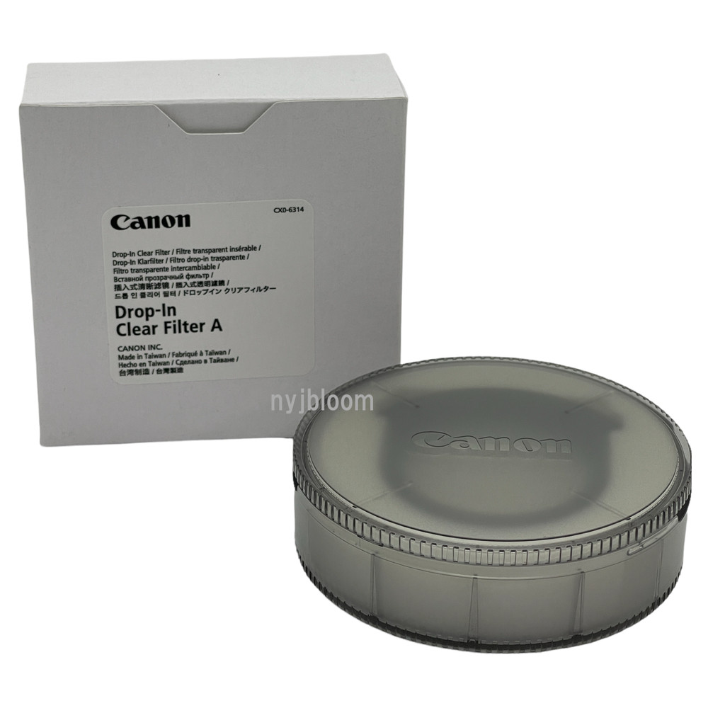 New CANON Drop-In Clear Filter A for Drop-In Filter Mount Adapter EF-EOS R