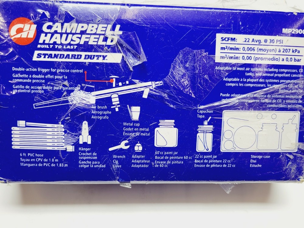 Campbell Hausfeld 9pc Air Brush Kit