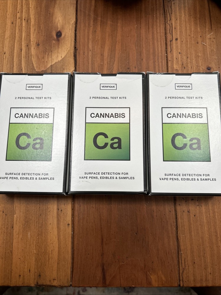 3x Verifique CANNABIS Personal Test Kit (2) Tests Each for Surface & Samples