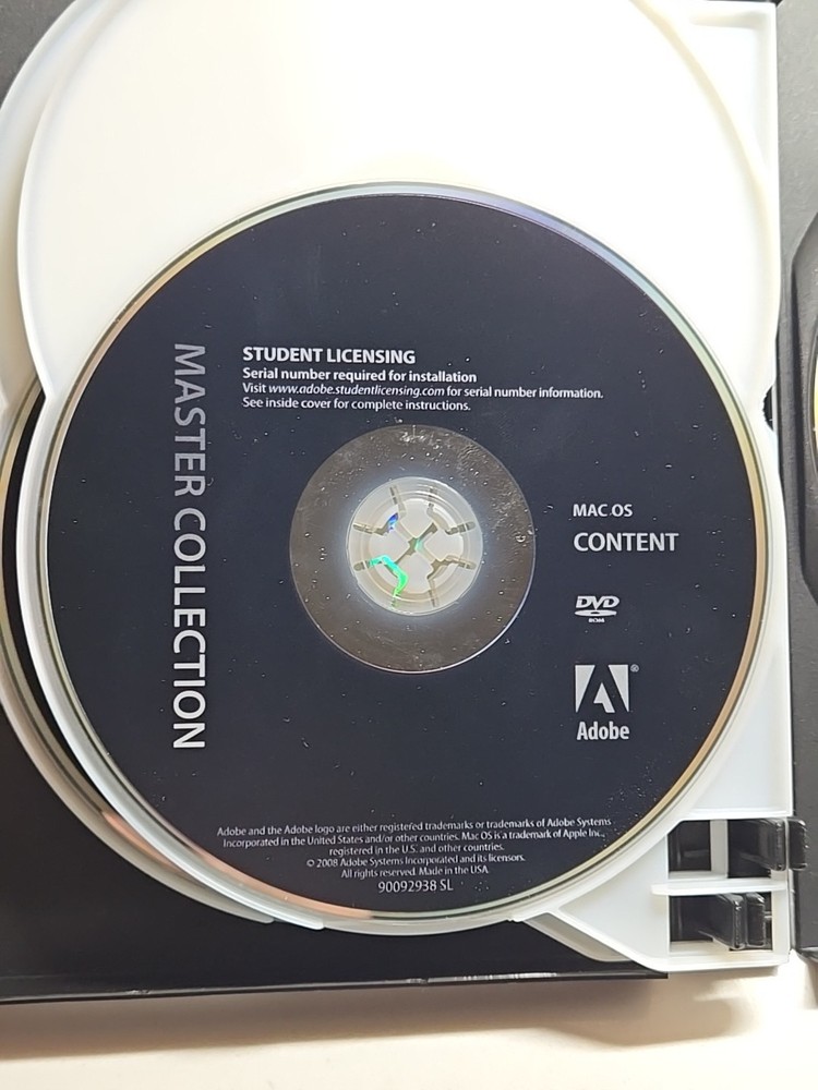 ADOBE CS4 CREATIVE SUITE 4 MASTER COLLECTION DVD MAC (Student Licensing)