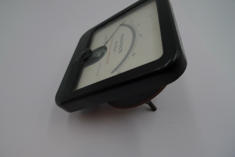 Meter Kilo Volts 3Kv Bakelite Case Moving Coil