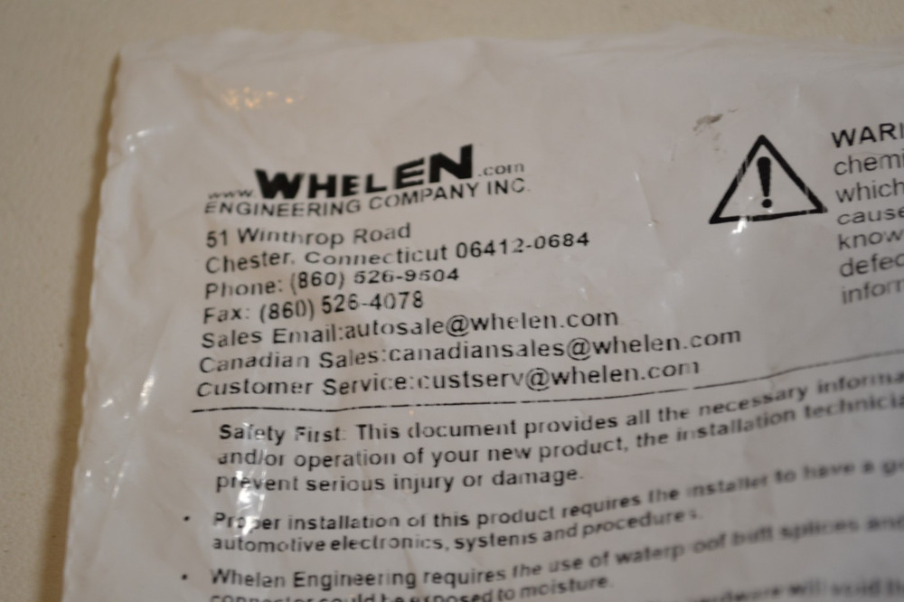WHELEN Ion T-Series Linear Lt Blue Super-LED Light