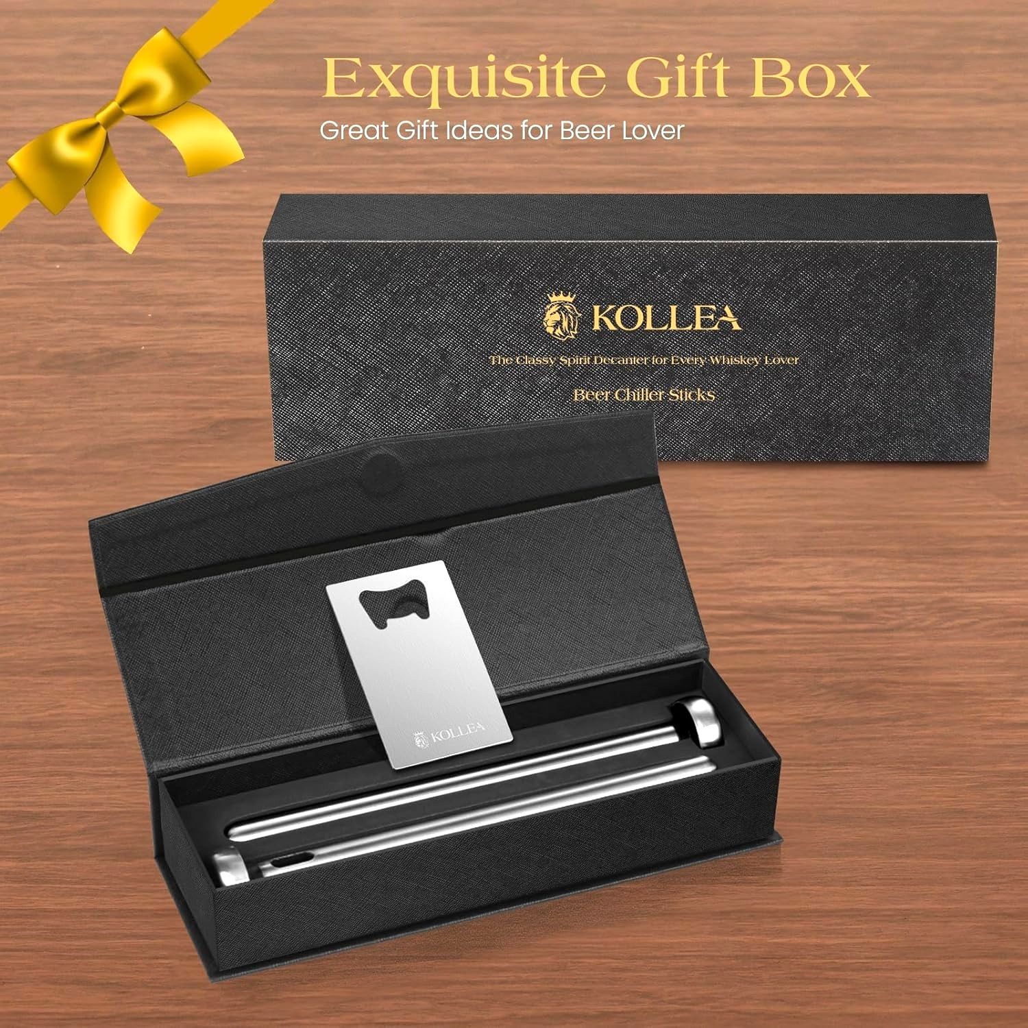 Beer Chiller Sticks 2 Pack Stainless Steel Drink Cooler Rods Reusable NEW