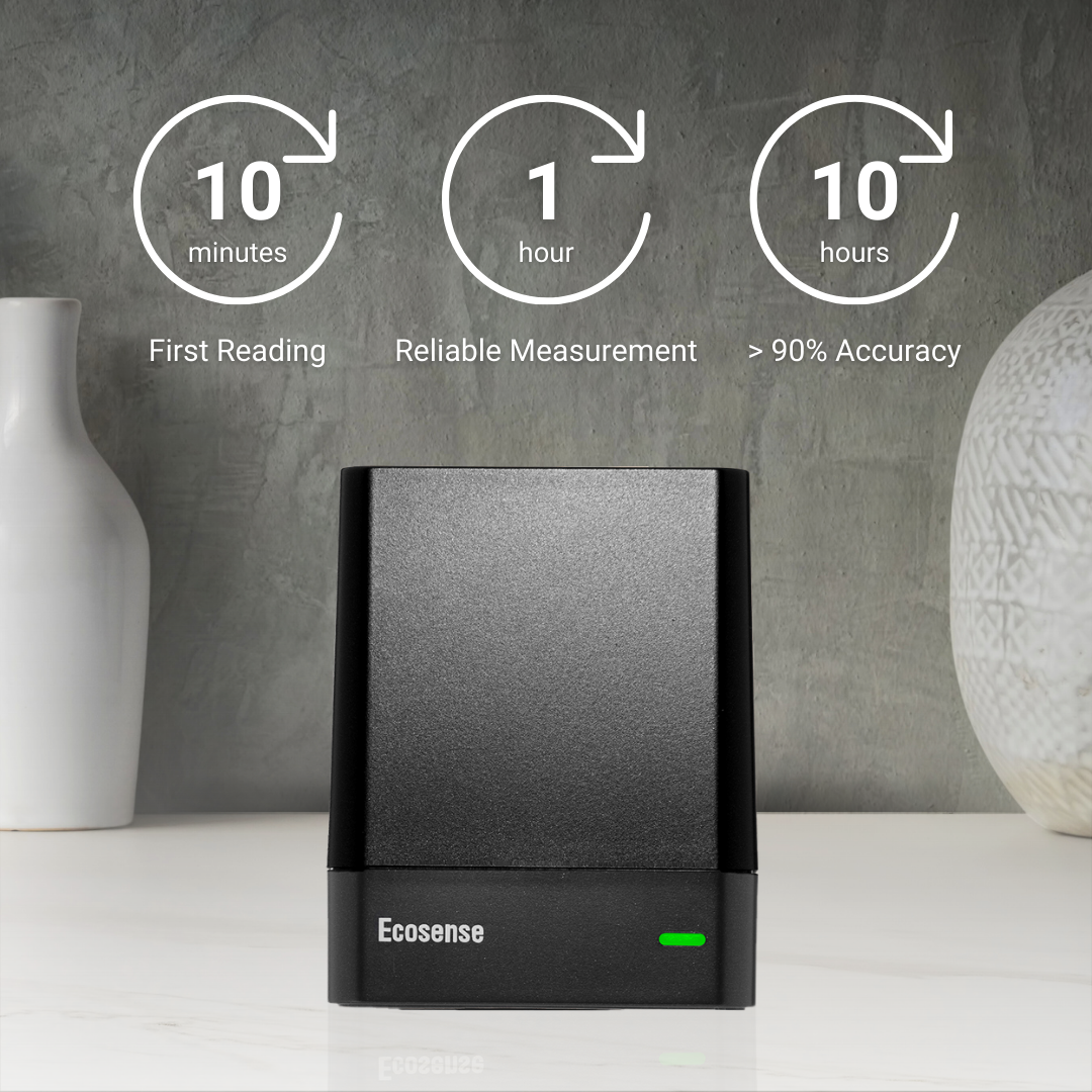 Ecosense EQ100 EcoQube, WiFi connected Digital Radon Detector,Remote Data access