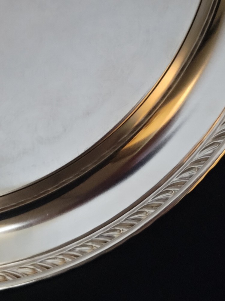 Oneida 12" Silverplated Serving Tray, Arcadia Design, Ca. 1960's-1980