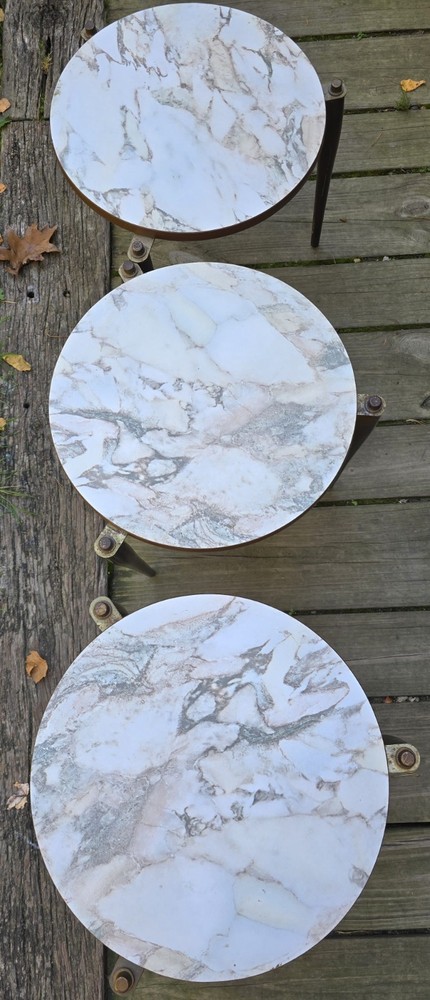 Mid Century Vintage Stacking Tables 3 MCM Nesting