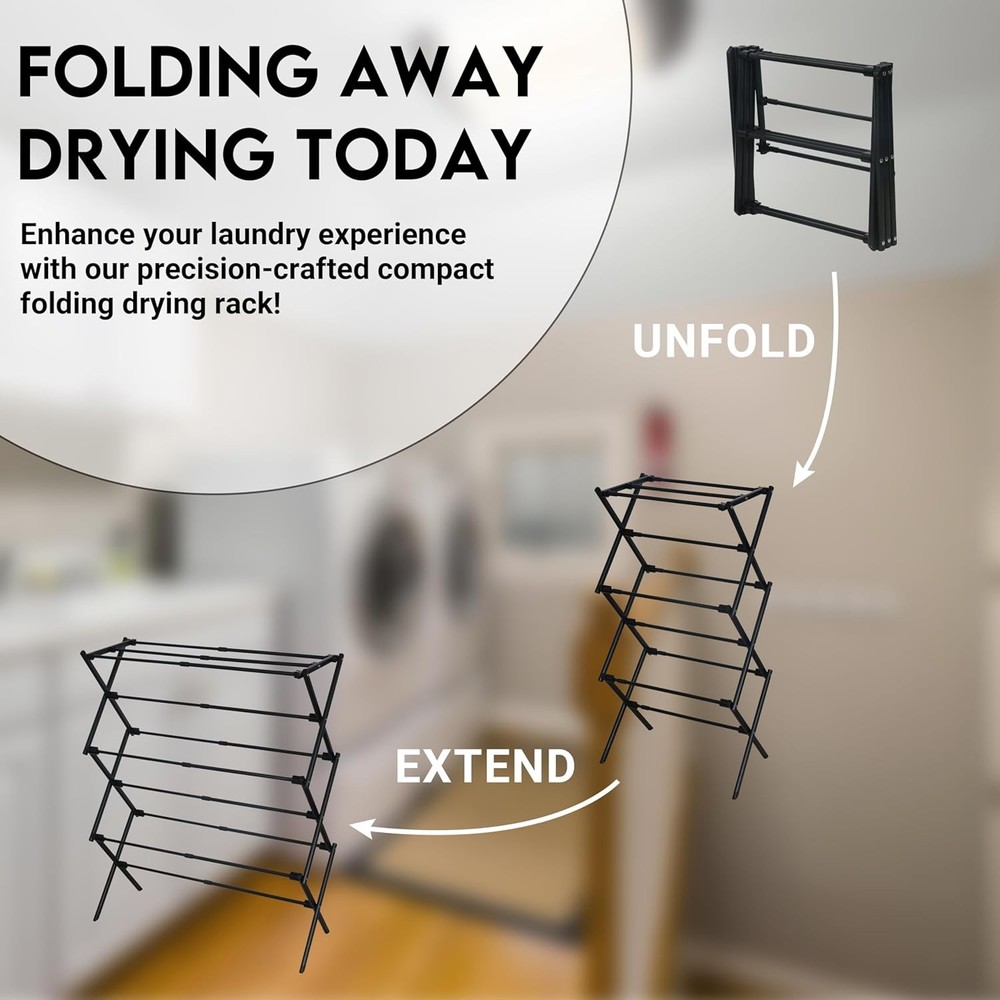 Small Foldable Portable Clothes Drying Rack