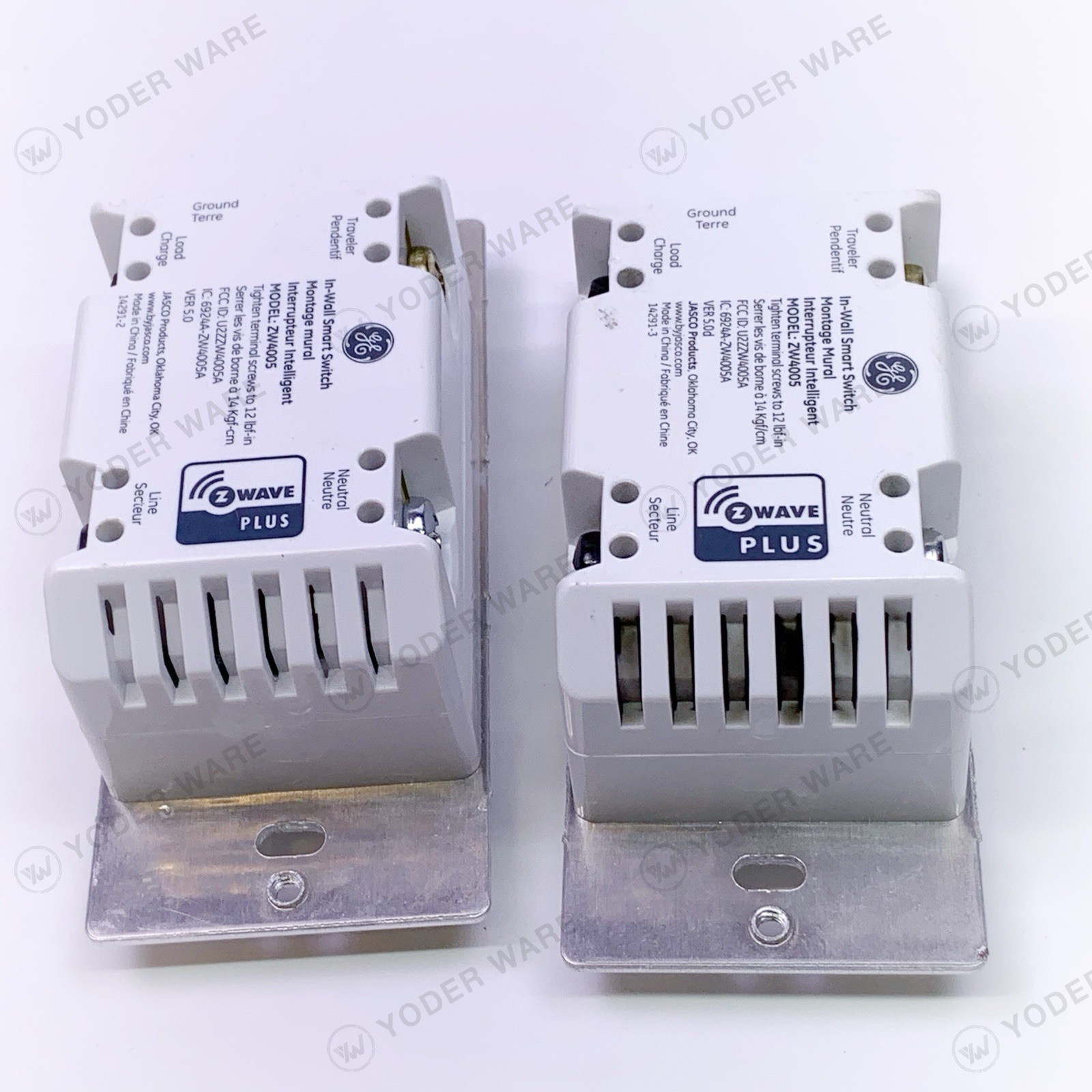 2-Pk GE/Enbrighten In-Wall Z-Wave Plus 14291-2 Smart Paddle Switch ZW4005 *READ*