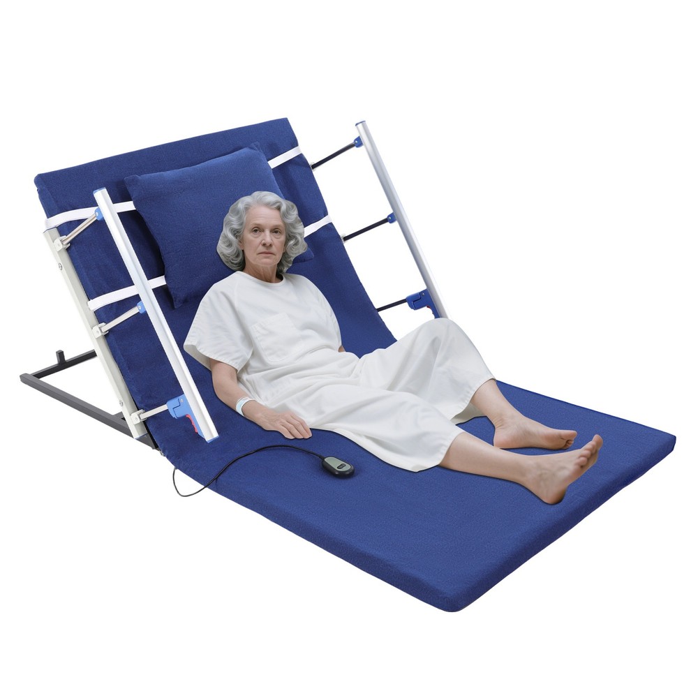 Electric Lifting Bed Backrest Adjustable Mattress Back Support w/ Remote Control