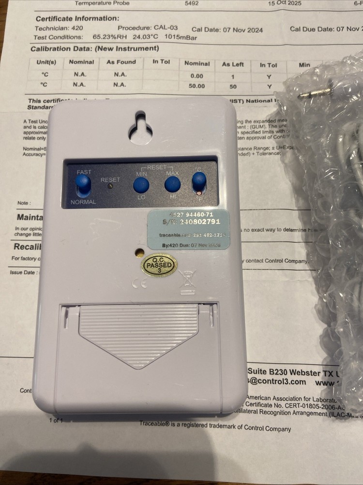 Traceable 4527 Thermometer New Open Box