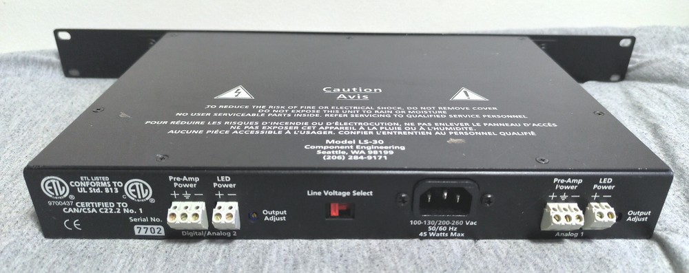 Component Engineering LS-30-M preamp power supply Dolby Cinema soundtrack reader