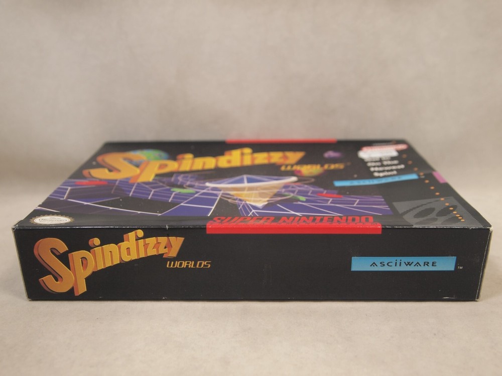 Spindizzy Worlds (Super Nintendo | SNES) Authentic BOX ONLY