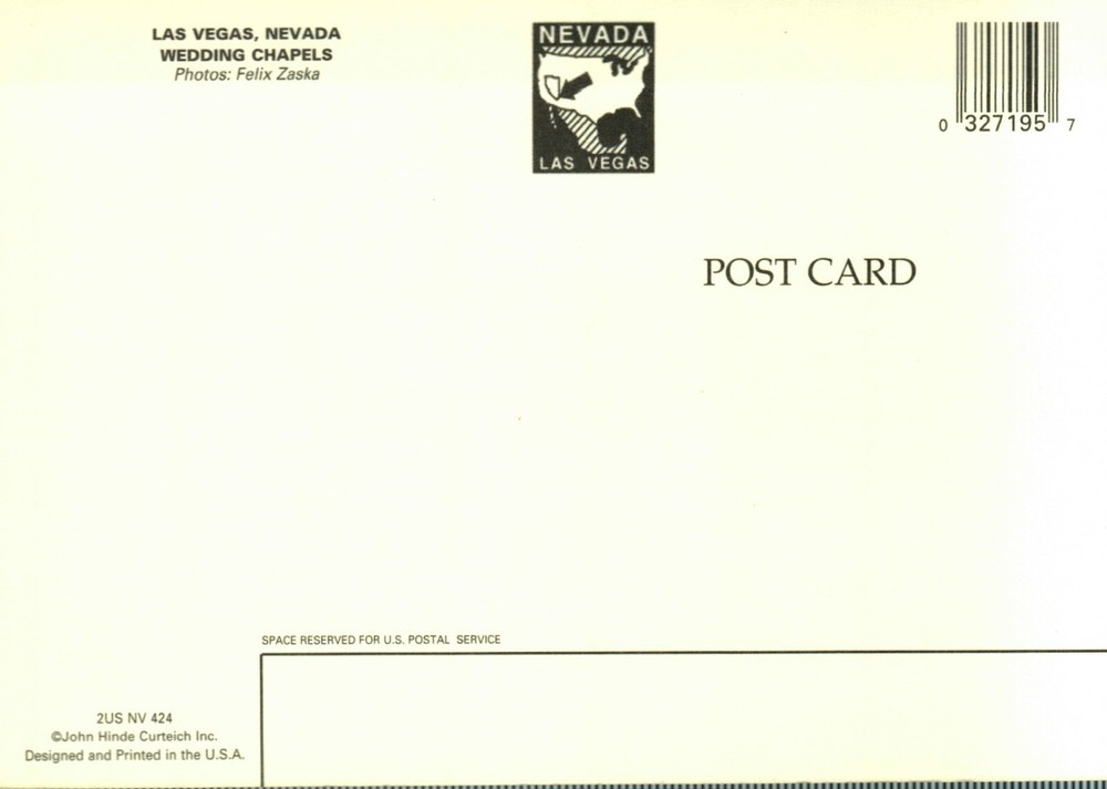 Las Vegas Postcard -- Wedding Chapels
