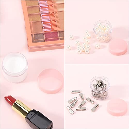 100 Pieces 20g Sample Containers with Lids，Refillable Cosmetic Containers