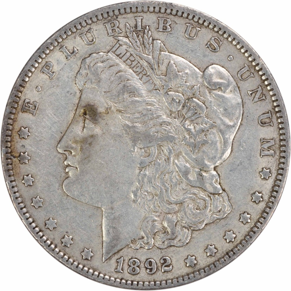 1892 Morgan Silver Dollar EF Uncertified #342