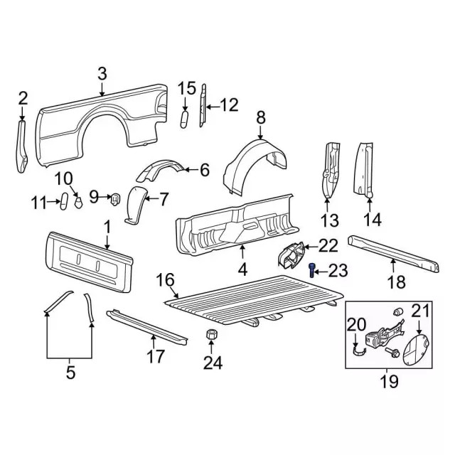 Genuine Ford Mount Bolt W714263-S902