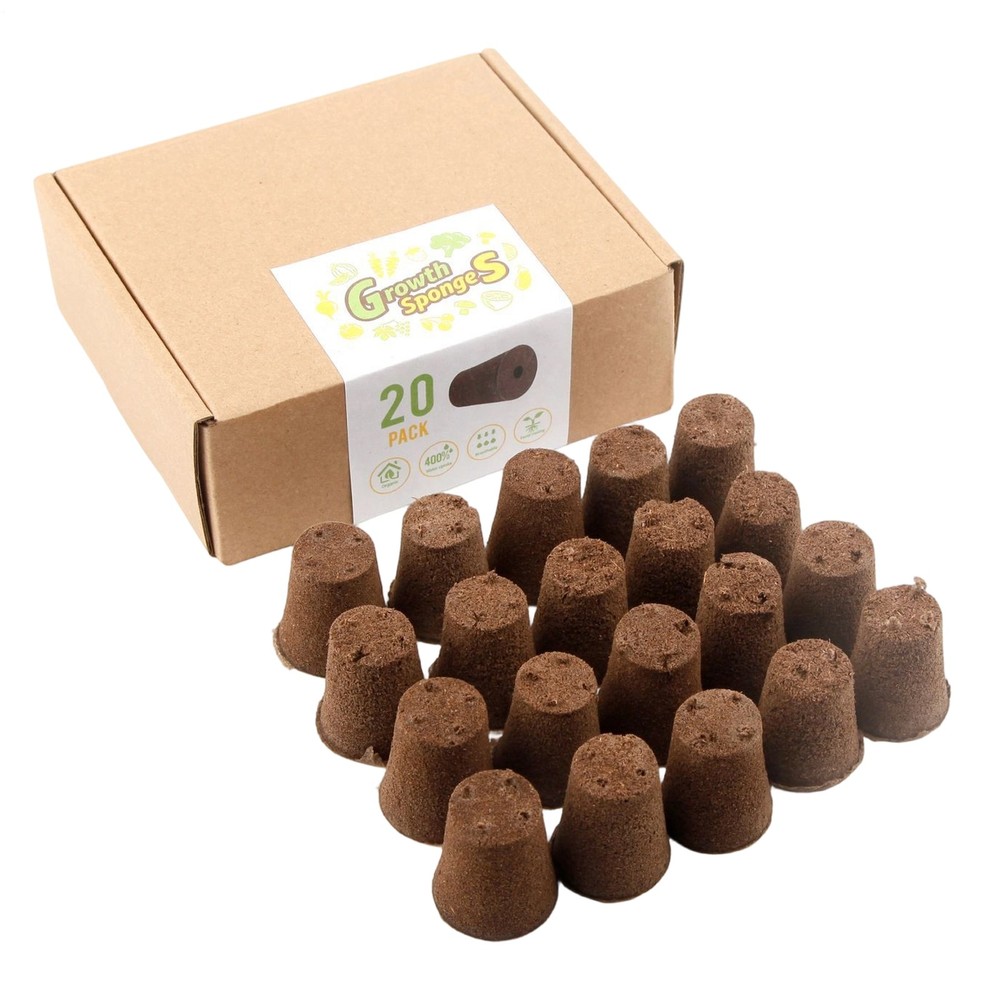 Hydroponic Grow Sponges 20 Pieces Growing Replacement Blocks