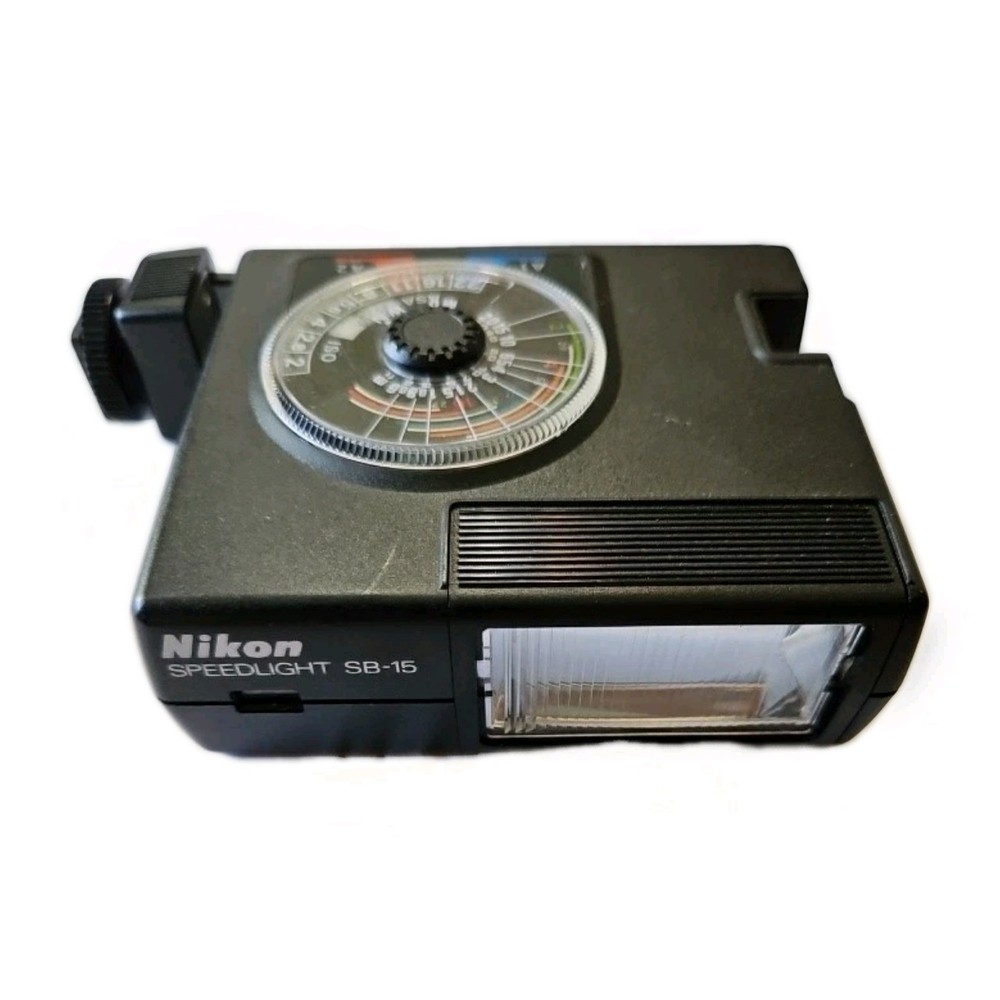 NIKON FLASH SpeedLight SB-15 Missing Battery Pack  for Parts