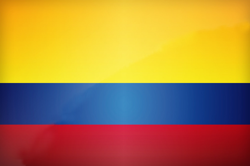 "Colombia" 3 ft x 5 ft Polyester Flag