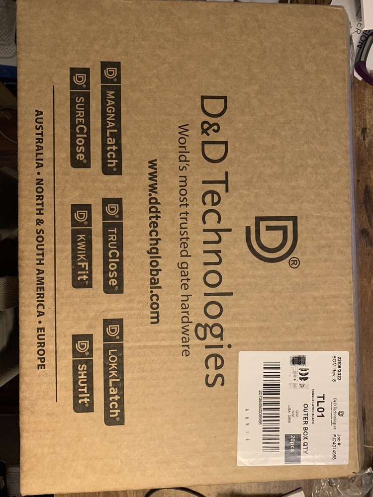 Gate Latch (New) D & D Technologies, T- Latch General Purpose TL01