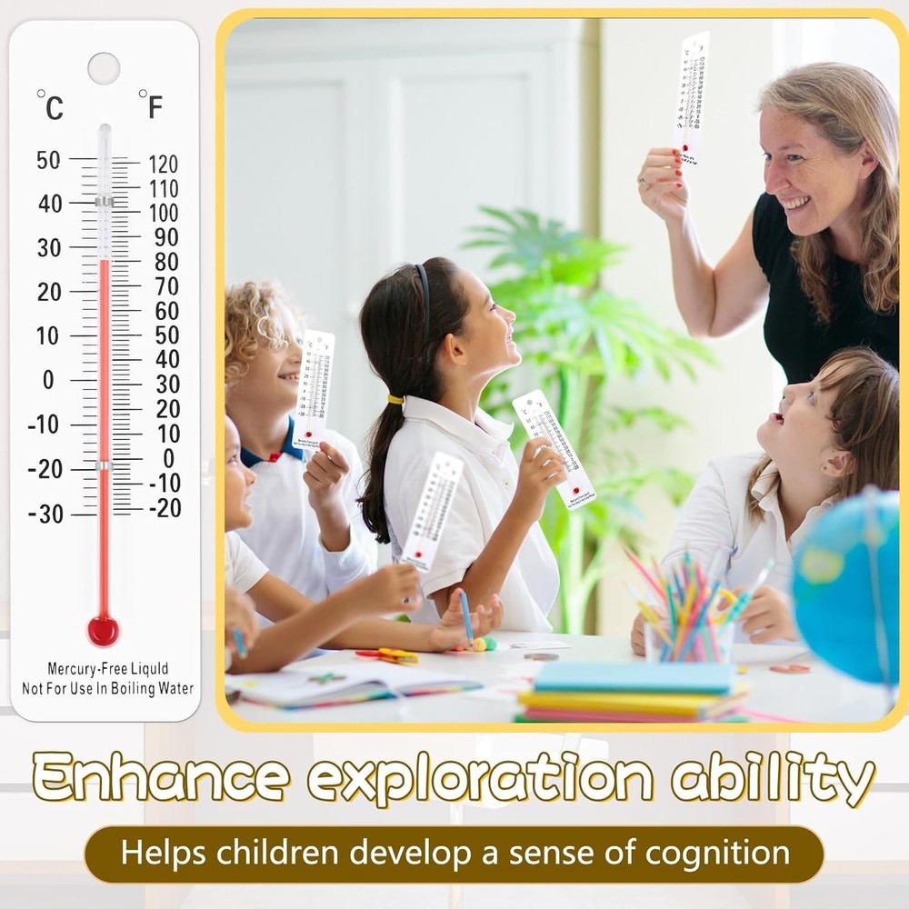 Comprehensive 10 Pc Thermometer Set - Perfect for Teaching Temperature Concepts