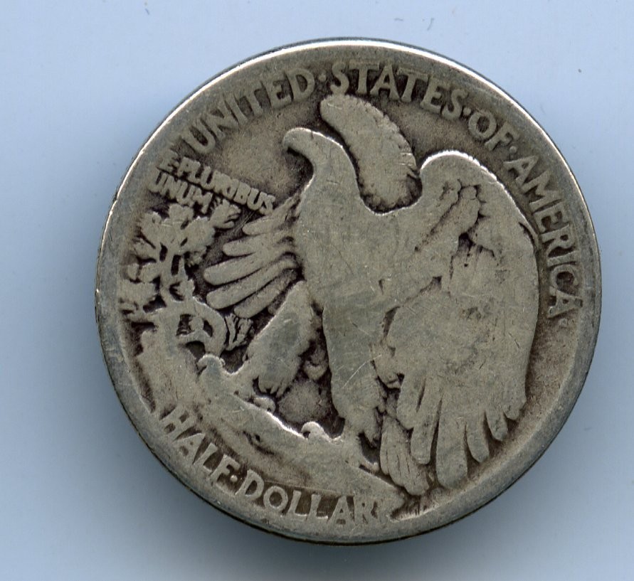 Circulated Walking Liberty Silver Half Dollars - Various Dates, Mintmarks - 6pcs