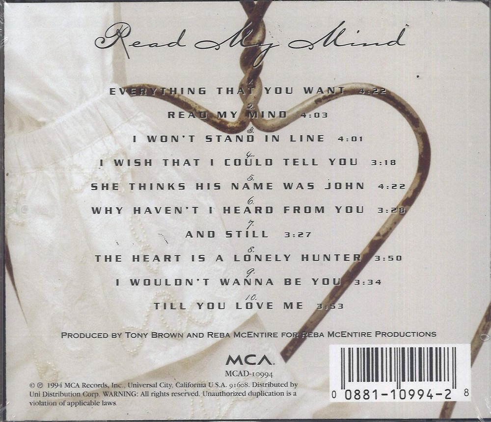 Read My Mind Audio CD, CD, April 26, 1994